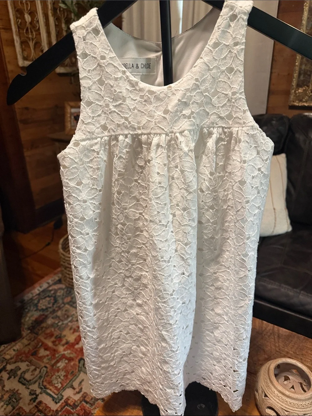 Isobella & Chloe Ivory Eyelet Sundress